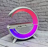 Портативна колонка з бездротовим заряджанням телефона G500 і світломузкою, фото 5