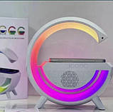 Портативна колонка з бездротовим заряджанням телефона G500 і світломузкою, фото 3