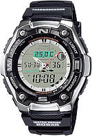 Часы Casio AQW-101J-1AJH, часы для рыбака, часы рыбалка, casio fishing gear