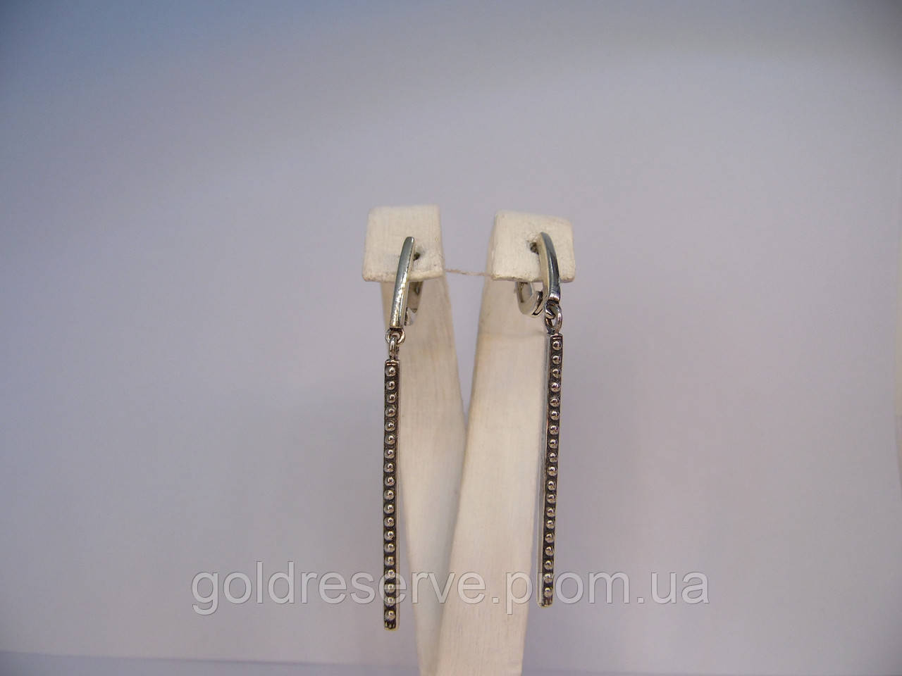 Срібні жіночі сережки з підвіскою 3,67 г.