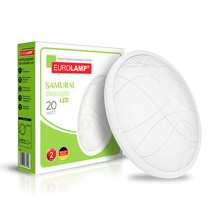 LED світильник Eurolamp накладной матовый Samurai T23 20W 4000K IP40 LED-NLR-20W-T23, фото 1