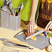 Набір кухонного приладдя 19 предметів із подвійною підставкою обробною дошкою набором ножів 207591, фото 5