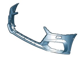 Бампер передній Audi A7 4G8 18-25 Fps отв. п/трон. отв. омивача фар (крім s-line)