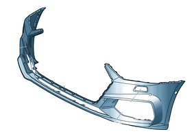 Бампер передній Audi A7 18- 4G8 FPS з отв.п/трон. з отв.омив.фар