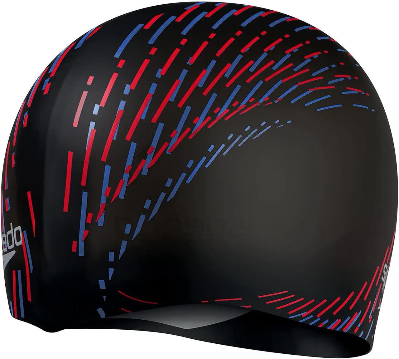 Шапочка для плавання Speedo Reversible Moud Silicon Cap AU (8-0933714662) Black/Red дитяча, фото 1