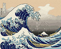 Картина по номерам BrushMe "Большая волна в Канагаве. Хокусая" 40х50 см BS21794