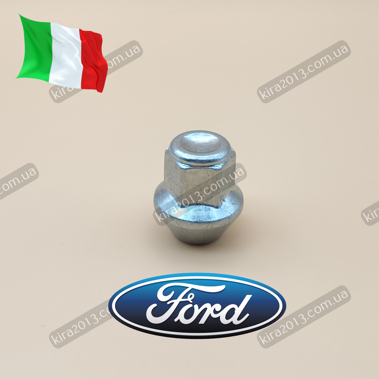 Гайка колісна Ford Форд з великим конусом М12х1,5 цільна. Гайка Форд Ford цільнолиті грані.