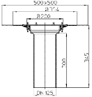 Покрівельна воронка з бітумним полотном, фото 2