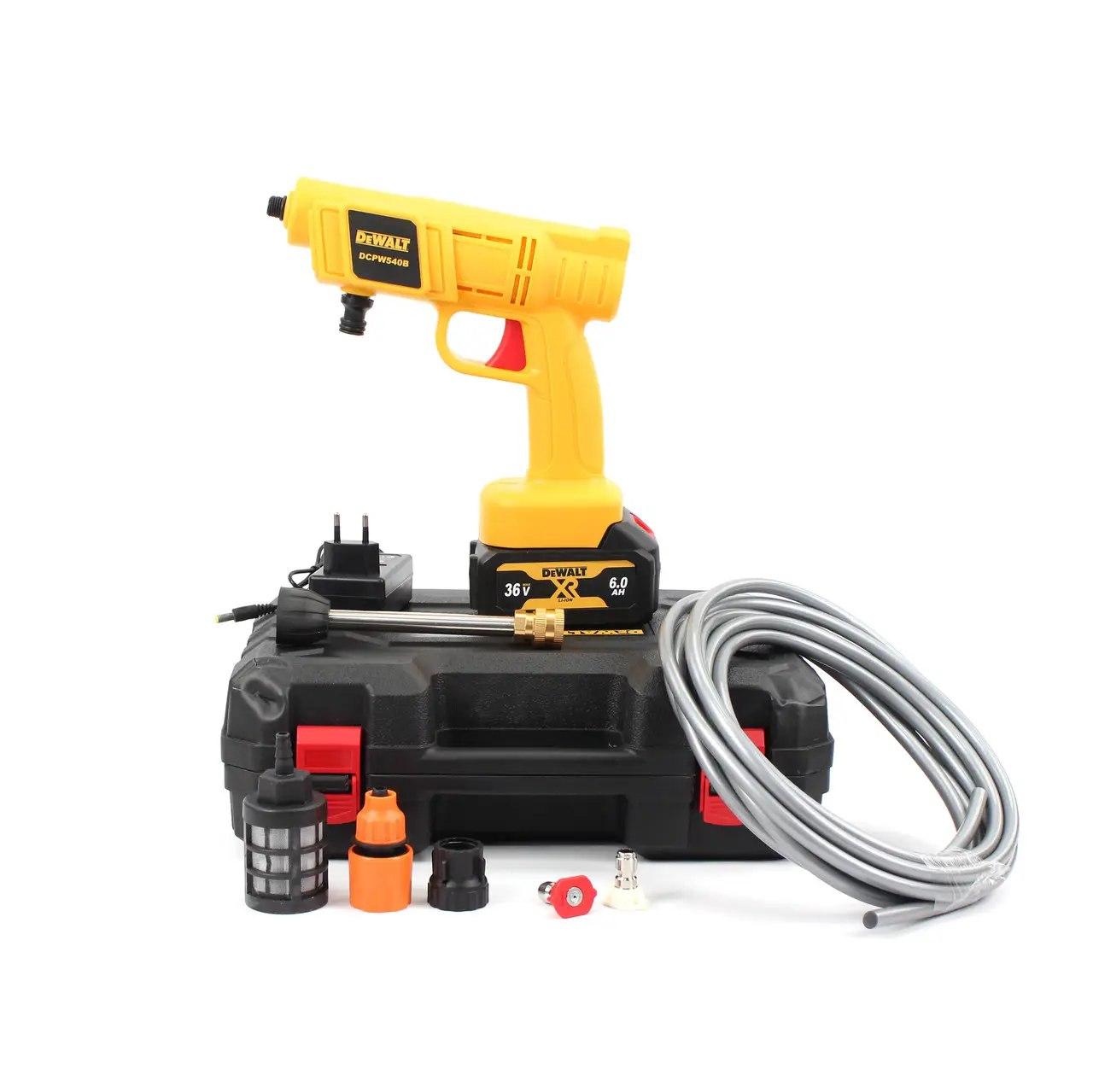 Акумуляторна мийка DeWalt DCPW540B (36V, 6Ah), бездротова мийка, міні мийка для авто