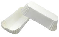 Тарталетки (капсулы) бумажные для кексов, капкейков Белые 130*30*30 мм