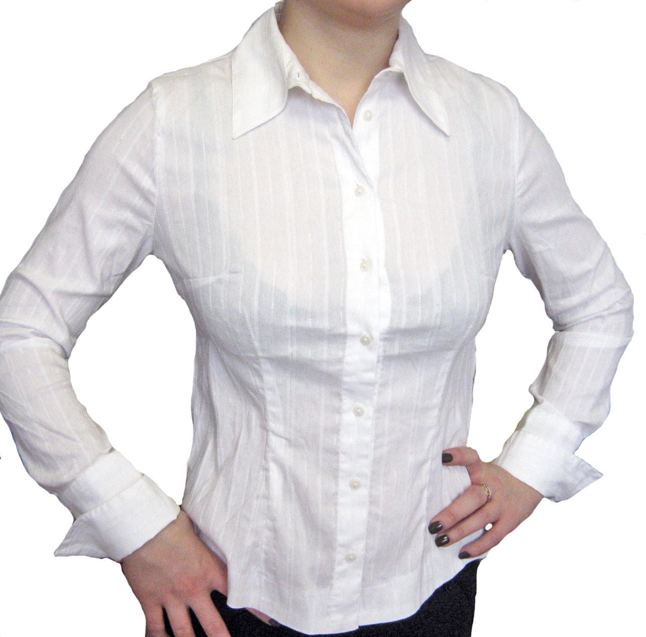 Блуза жіноча офісна біла розміри
