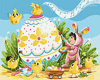 Картина по номерам "История одного пасхального яйца © artdi.ua" 40x50 3v1 Рисование Живопись Раскраски (Живот