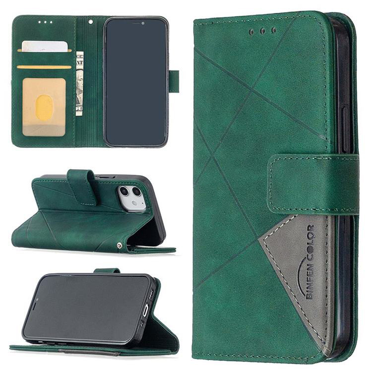Чохол-книжка BF Color Geometric для Apple iPhone 12 Mini Green
