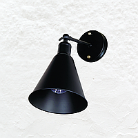 Бра в современном стиле лофт на 1 лампу цоколь E27 цвет Черный Levistella 707W101-1 BK