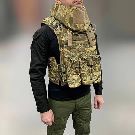Балістичний захист шиї 1 класу, Піксель, захист шиї від уламків, балістичний пакет 1 класу, фото 1