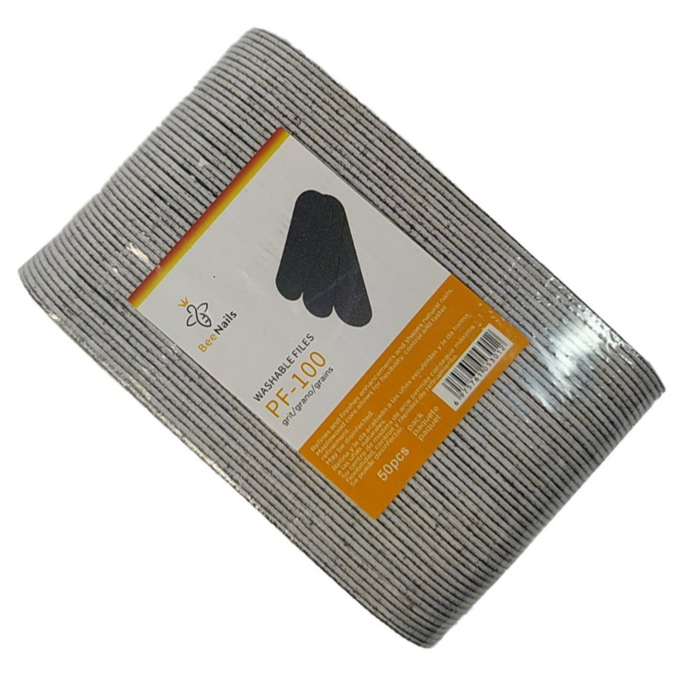 Змінні файли для педикюрної металевої основи Bee Nails 100 грит, упаковка 50 шт, фото 1