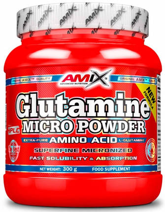 L-глютамін AMIX Glutamine Micro Powder 300г, фото 1