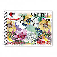 Альбом для акварели Santi Watercolor Pad Flowers A4 (21х29.7см) 200 г/м2 10 листов