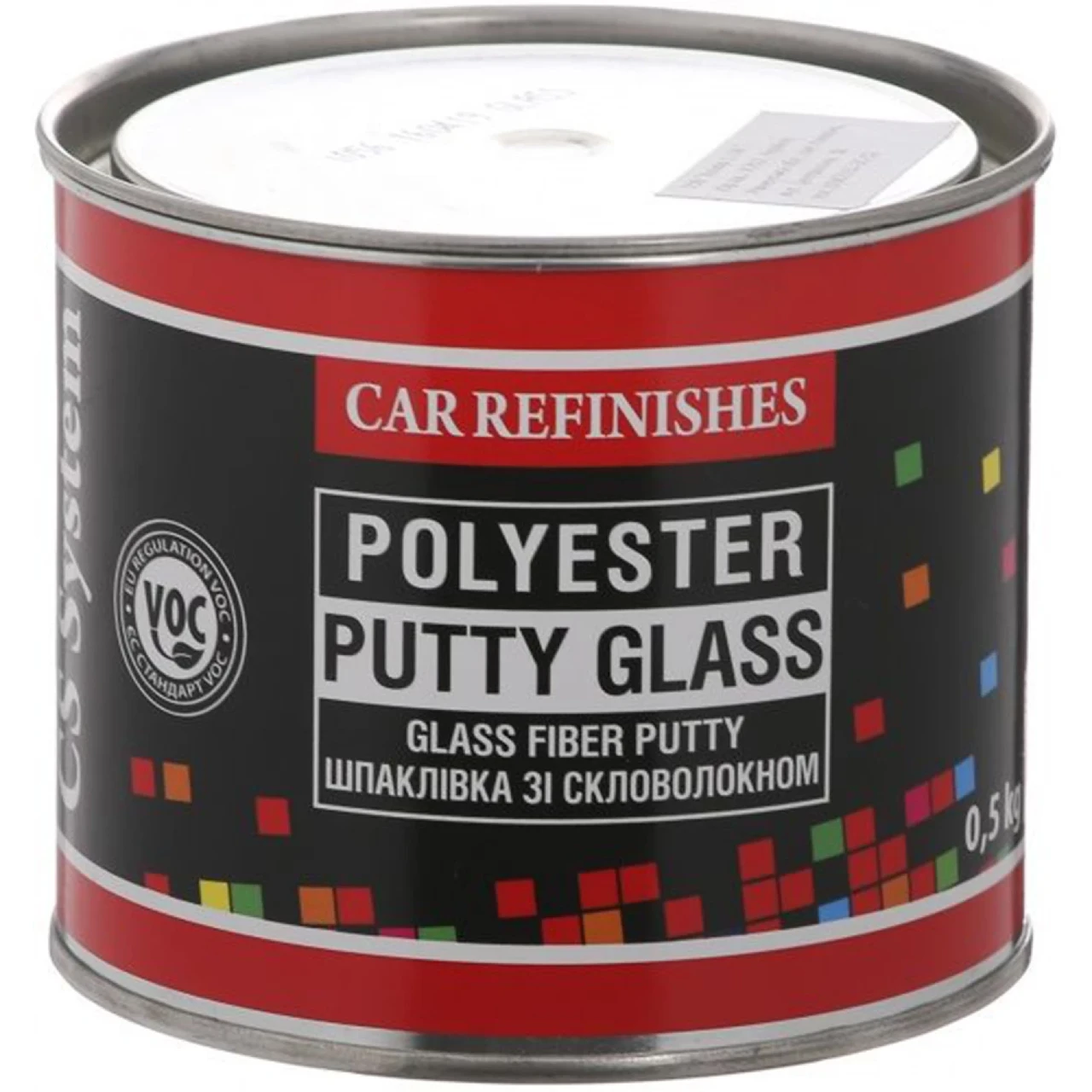 Шпаклівка зі Скловолокном Putty Glass Зелена 0,5 кг C.S.System