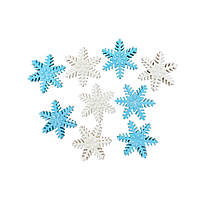 Набір цукрових прикрас Сніжинки фігурні