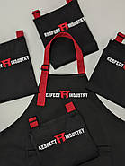 Фартух дитячий Latte Junior 7-12 років Чорний з червоним, фото 3