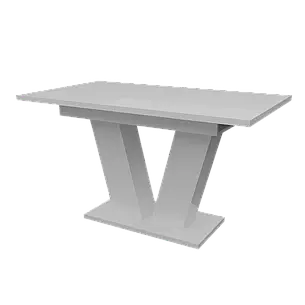 Обідній розсувний стіл РИЙ МДФ Neman, колір білий глянець, фото 2