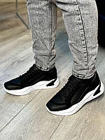 Кросівки шкіряні чоловічі чорні  Niagara_brand-1425, фото 5
