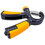 Еспандер кистьовий пружинний з лічильником та регульованим навантаженням 10-40кг Cima CM-W555, фото 2