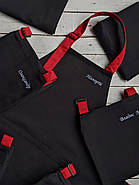 Фартух дитячий Latte Junior 7-12 років Чорний з червоним, фото 6