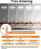 Slochi 4 світлодіодні стельові світильники для прихованого монтажу, стельовий світильник, фото 3
