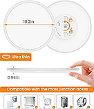 Slochi 4 світлодіодні стельові світильники для прихованого монтажу, стельовий світильник, фото 7
