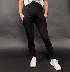 Штани для вагітних спортивні чорного кольору