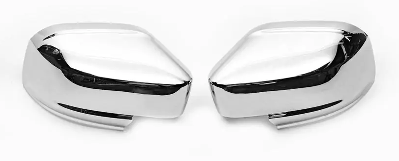 Накладки на дзеркала Volkswagen Caddy 4 2015-2020 хром Фольксваген Кадді 4 (вар 2 2шт хром пластик), фото 1