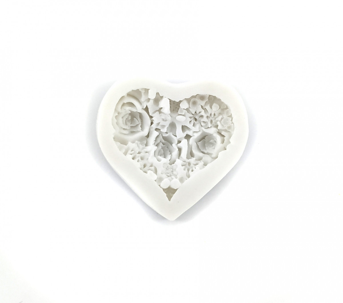 Силіконовий молд "Сердечко в кольорах" No1, фото 1