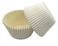 Тарталетки (капсулы) бумажные для кексов, капкейков белые (21*16 мм) 2000 шт.