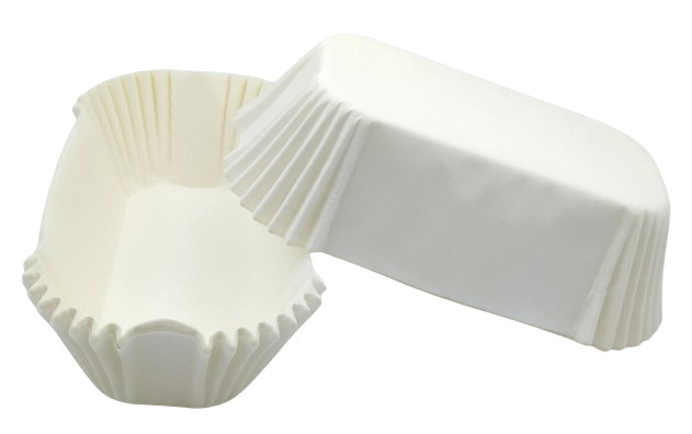 Тарталетки (капсулы) бумажные для кексов, капкейков Белые 80*35*30 мм