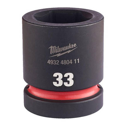 Головка ударна 1" 33 мм 6-гранна Milwaukee 4932480411, фото 1