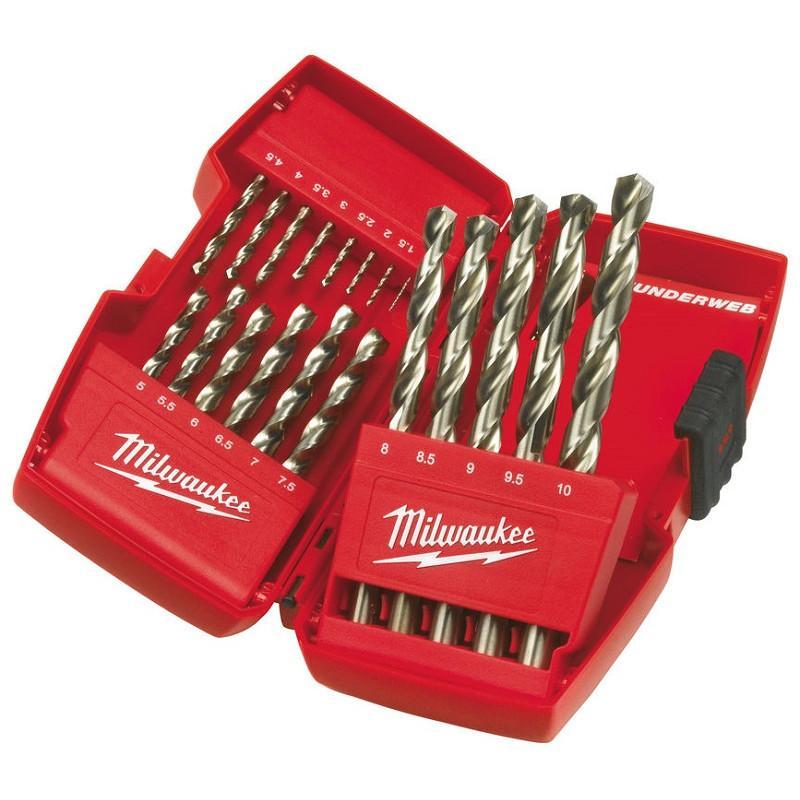 Набір свердл по металу 1-10мм 19шт HSS-G DIN 338 THUNDERWEB Milwaukee
