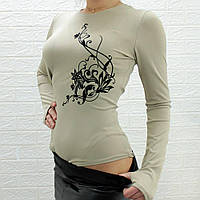 Стильне жіноче боді з принтом 42\44