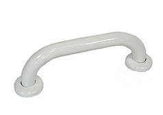 Поручень настінний для ванни прямий 30 см, нержавіюча сталь, D32 мм, білий Sanpreis