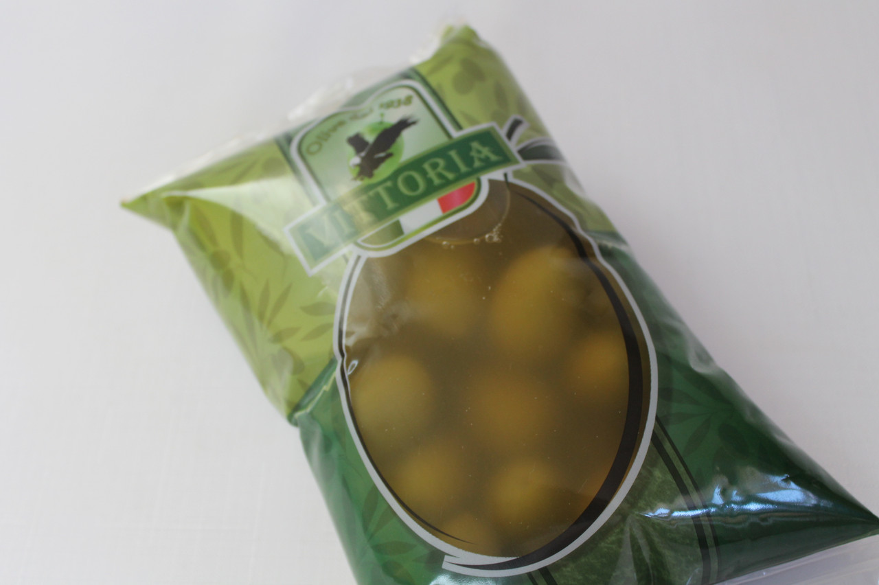 Оливки велетенські з кісточкою Vittoria, Італія (850 г), фото 1