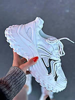 Белые кроссовки для девочек, стильные молодежные кроссовки для девочки, женские белые массивные кроссовки