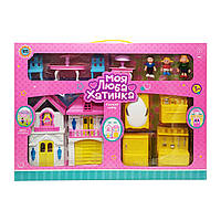 Ігровий набір Ляльковий будиночок Bambi меблі та 3 фігурки