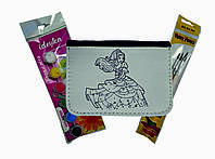Детский набор для творчества "Кошелек Раскраска" Джинсовый - Принцесса