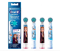 Насадки для електричної зубної щітки Oral-B дитячі 4 шт Холодне серце - Фрозен, 3 малюнки kids 3+