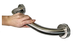 Поручень прямий 40 см, нержавіюча сталь, діаметр 32 мм