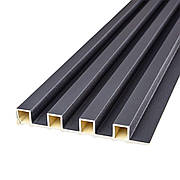 Рейка декоративна WPC стінова 3000х160х23мм Чорний SW-00001861