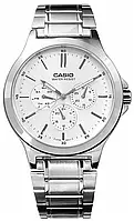 Часы Casio MTP-V300D-7A наручные мужские классические на стальном браслете | часы Casio оригинал, гарантия