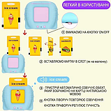 Навчальні картки 224 Монтессорі для вивчення англійської мови кишеньковий алфавіт, фото 4