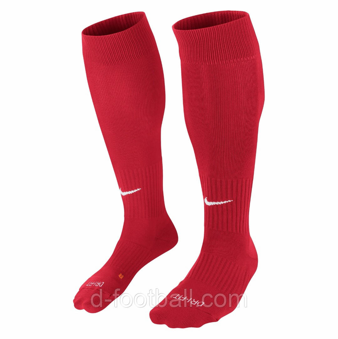 Гетри футбольні (червоні) Nike Classic II SX5728-648, Червоний, Розмір (EU) — 42-46